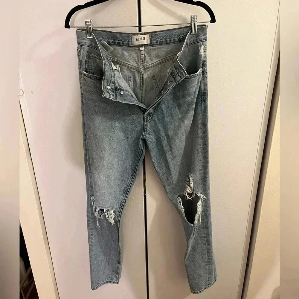 Agolde jamie high rise classic jeans in spectator - Picture 5 of 7